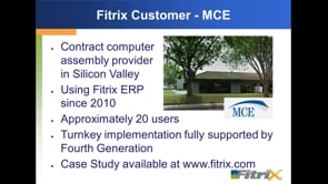 Preview image for the video "Fitrix in 30 - A Demo of The ERP for Electronics Manufacturers" - Fitrix in 30 - A Demo of The ERP for Electronics Manufacturers.